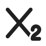 Text Subscript SVG Icon